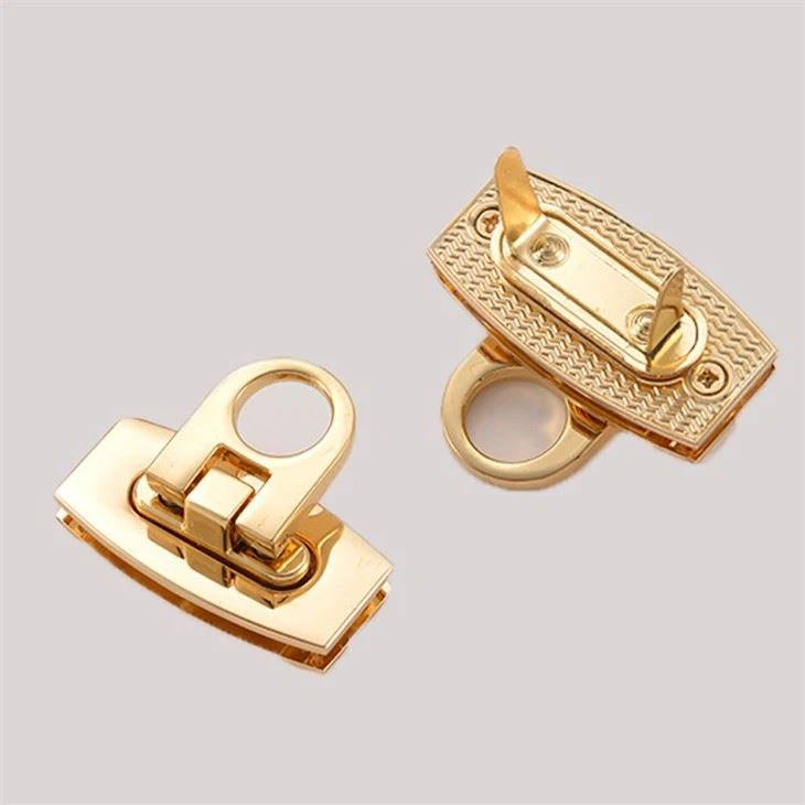 High-end Custom Bag Lock Metal Swivel Closure Accessories Anti Theft Flip Lock Pin